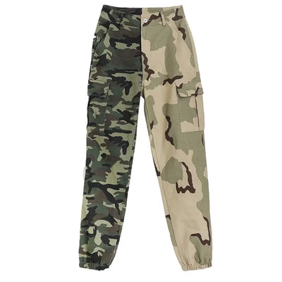 Pantalon treillis camouflage femme