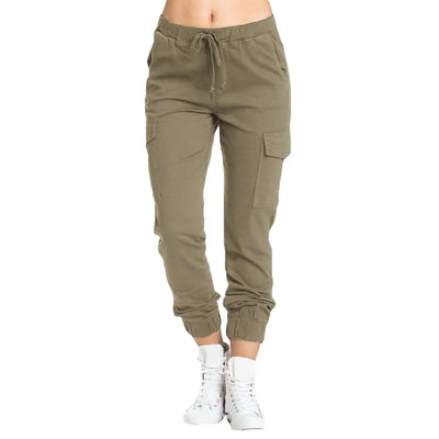 Pantalon treillis femme kaki