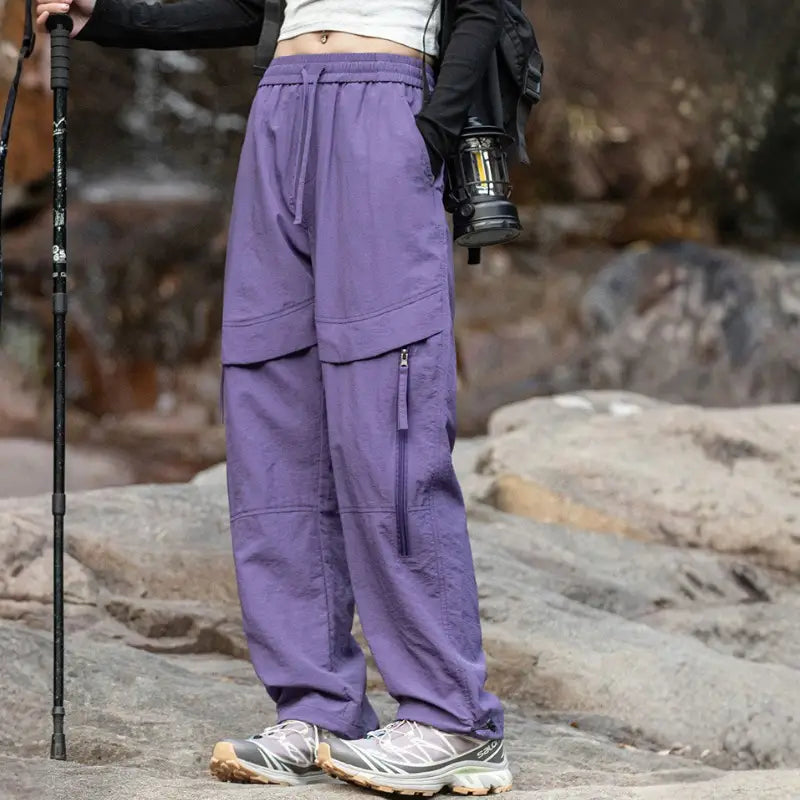 Pantalon trekking femme large