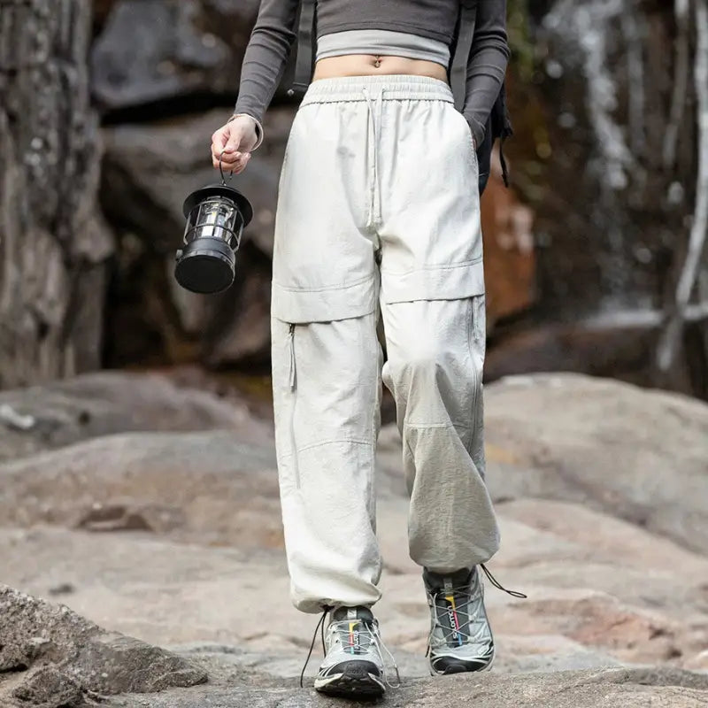 Pantalon trekking femme large