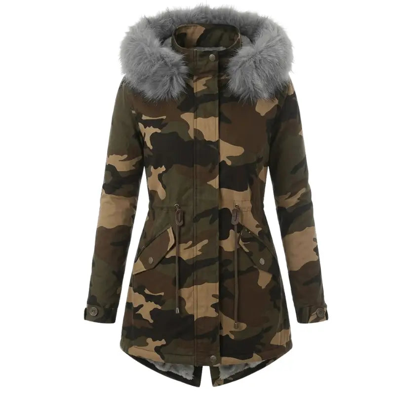Parka femme militaire