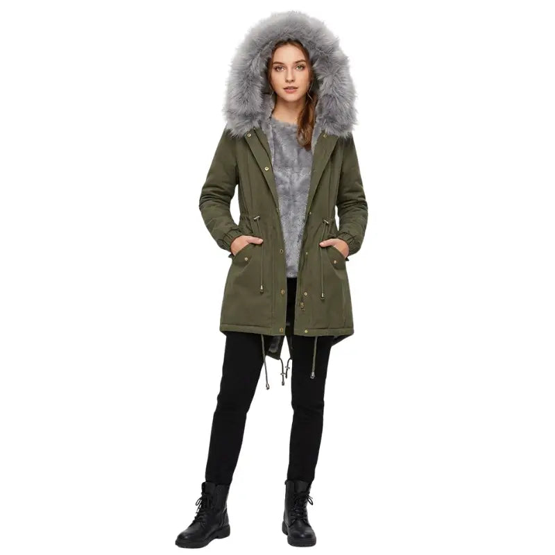 Parka femme militaire