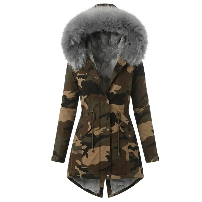 Parka femme militaire
