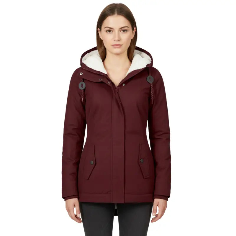 Parka femme militaire avec fourrure