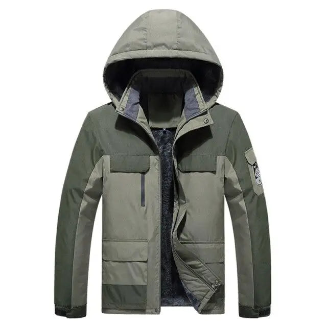 Parka homme vert militaire