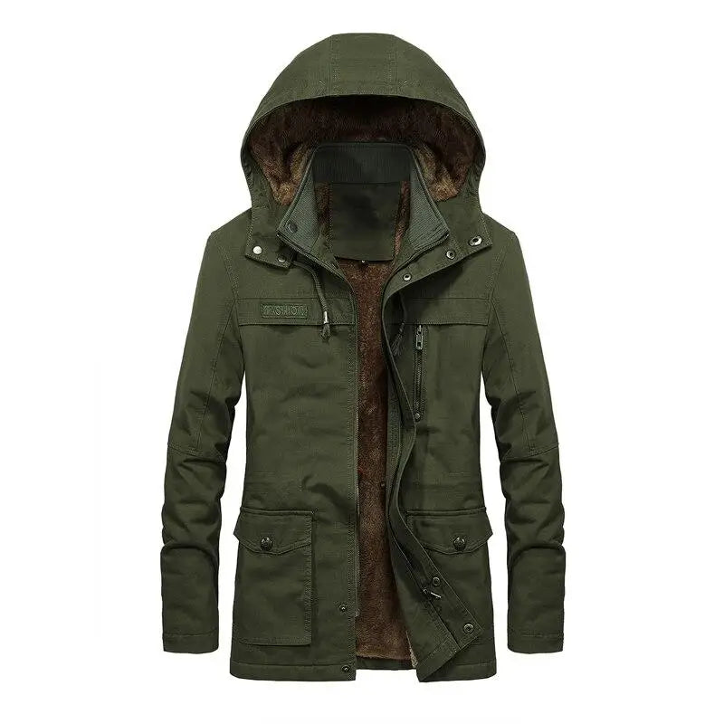 PARKA MILITAIRE - CAPUCHE EN FOURRURE