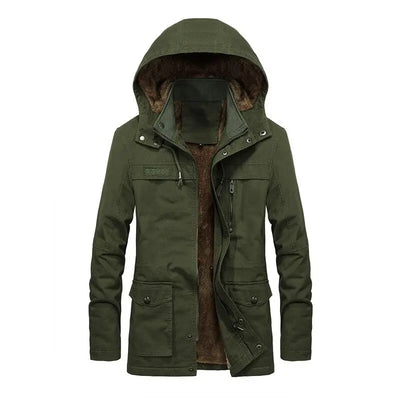 PARKA MILITAIRE - CAPUCHE EN FOURRURE