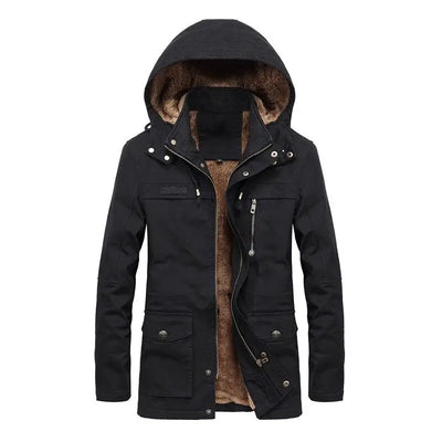 PARKA MILITAIRE - CAPUCHE EN FOURRURE