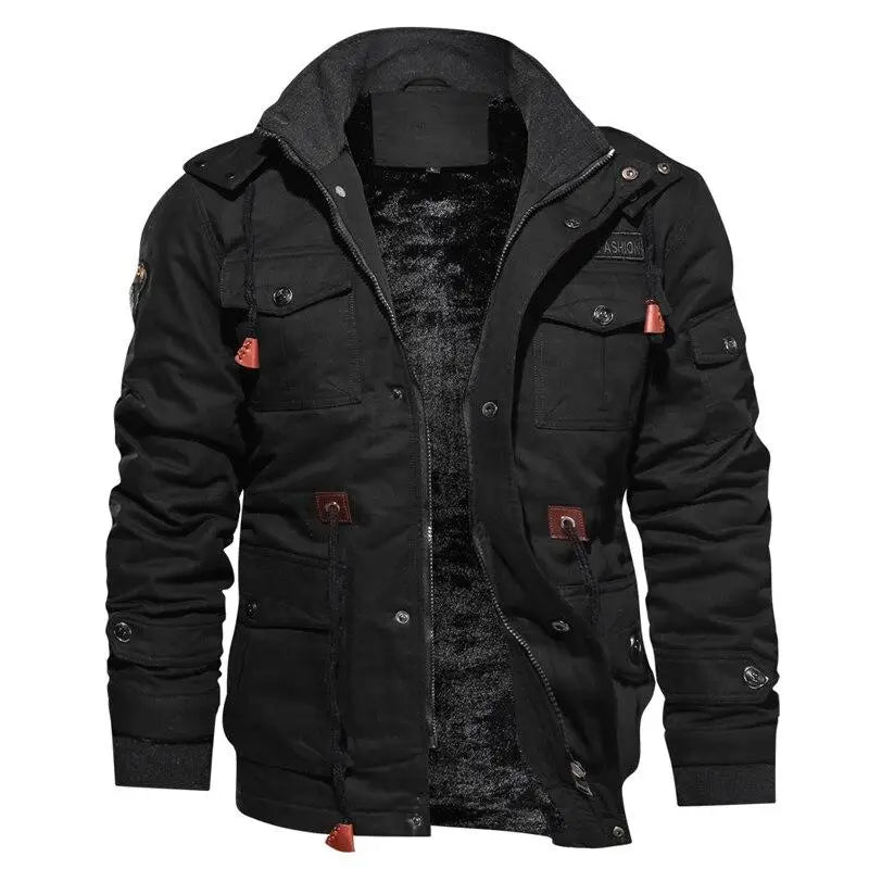 parka militaire poches multiples