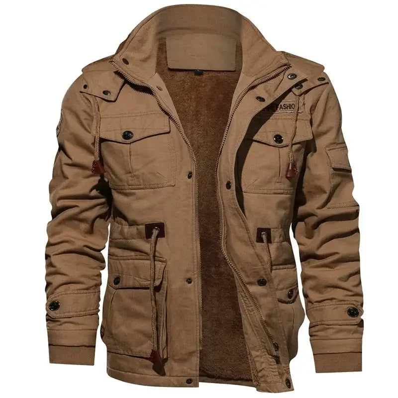parka militaire poches multiples