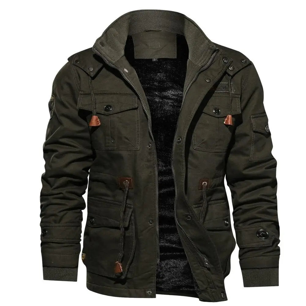 parka militaire poches multiples