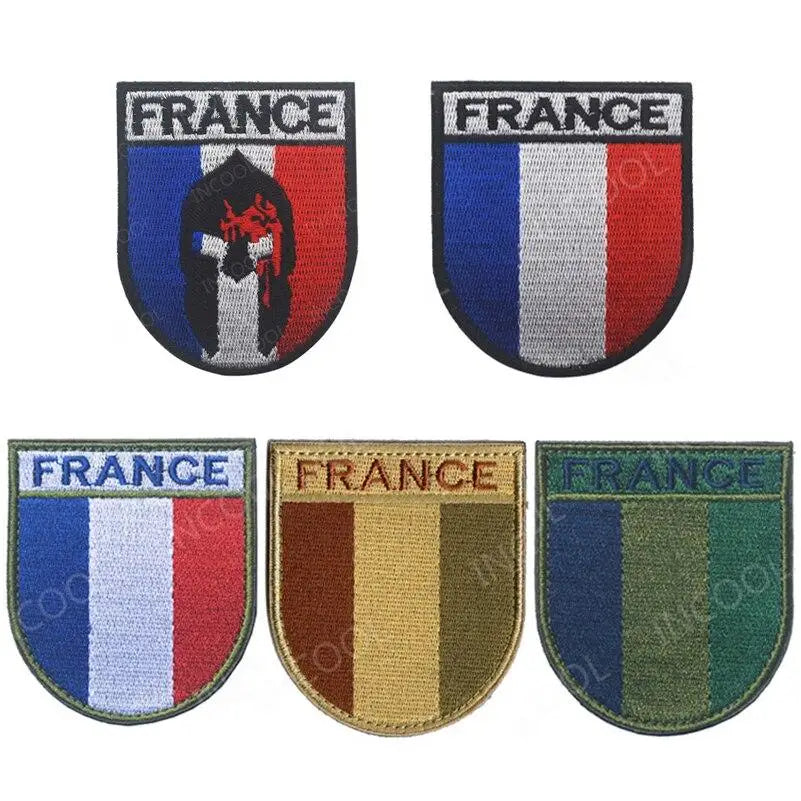 Écusson Militaire Velcro France - Patch de Fierté Française pour
