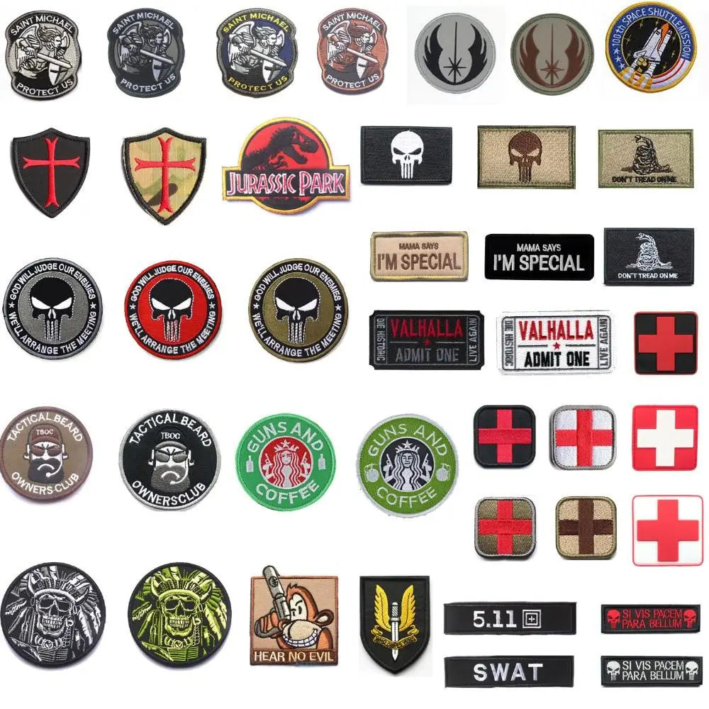 PATCH MILITAIRE AVEC DOS AUTO-AGRIPPANT