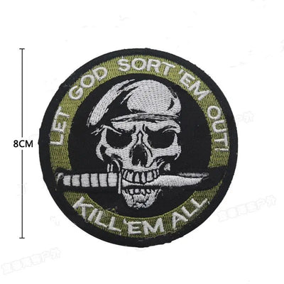 PATCH MILITAIRE AVEC DOS AUTO-AGRIPPANT