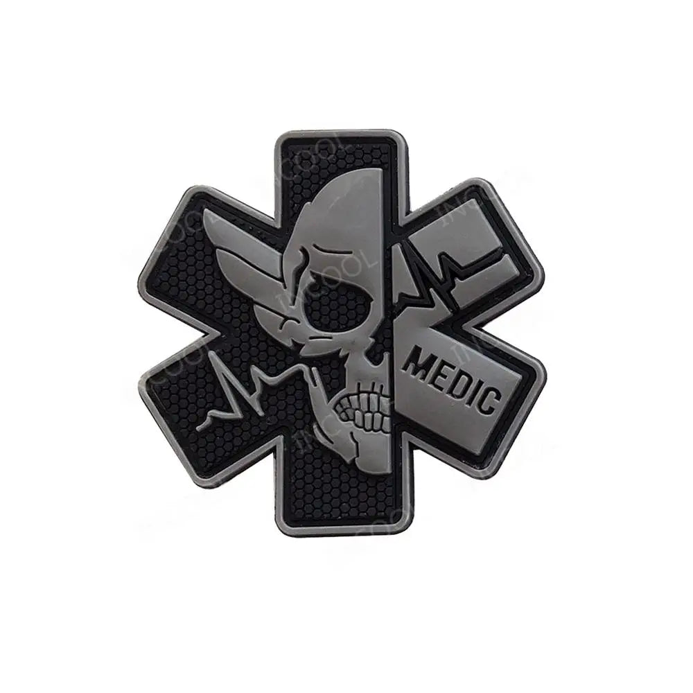 PATCH MILITAIRE - CRANE PARAMÉDICALE EN PVC 3D