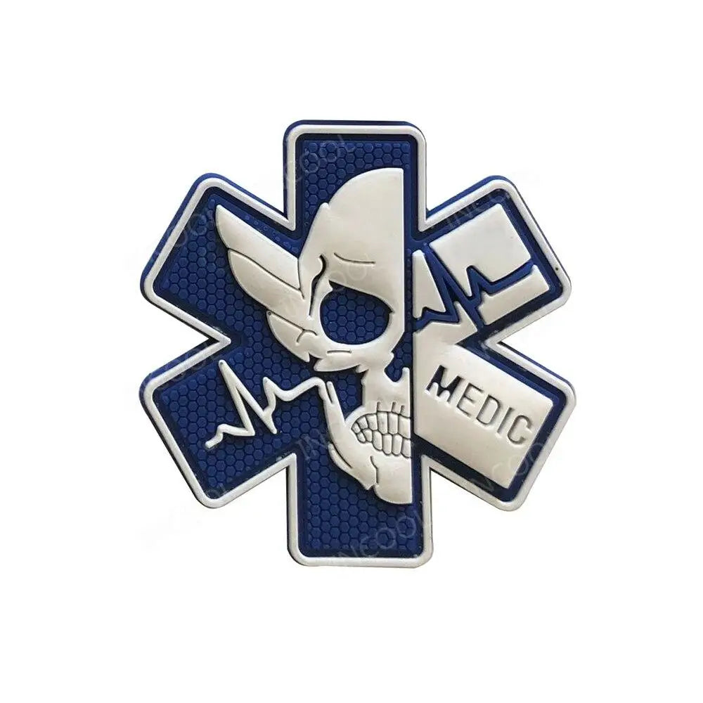 PATCH MILITAIRE - CRANE PARAMÉDICALE EN PVC 3D