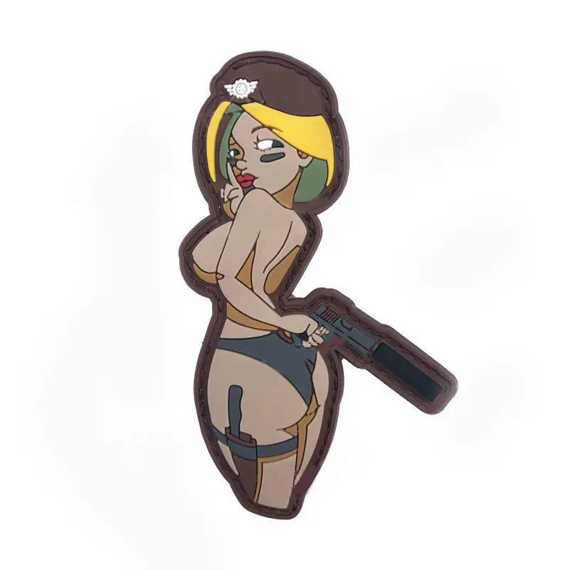 PATCH MILITAIRE - FILLE SEXY