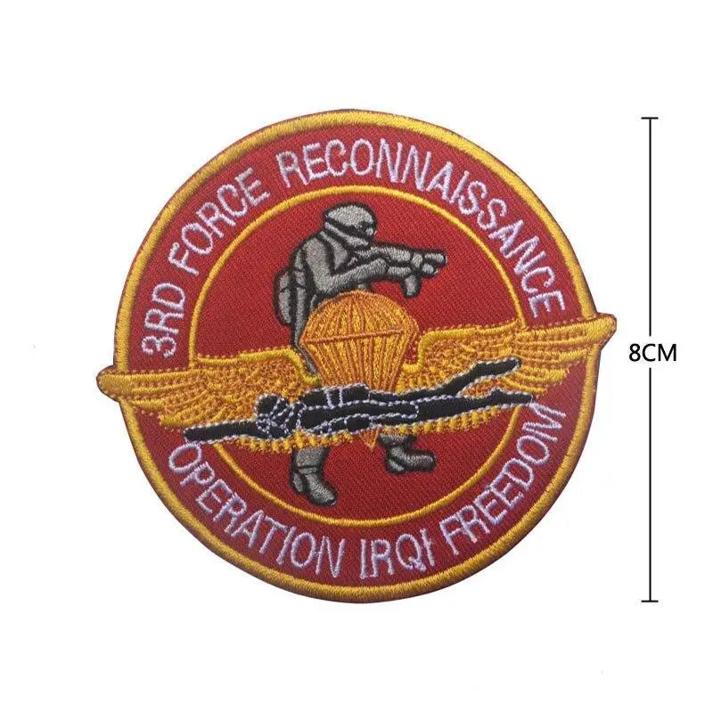 Patch militaire velcro brodé parachutiste