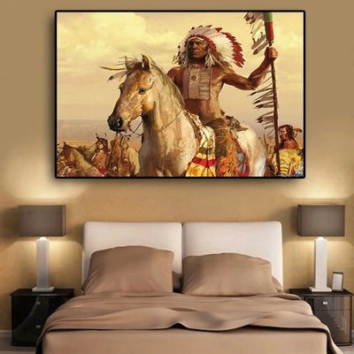 Peinture guerre indien