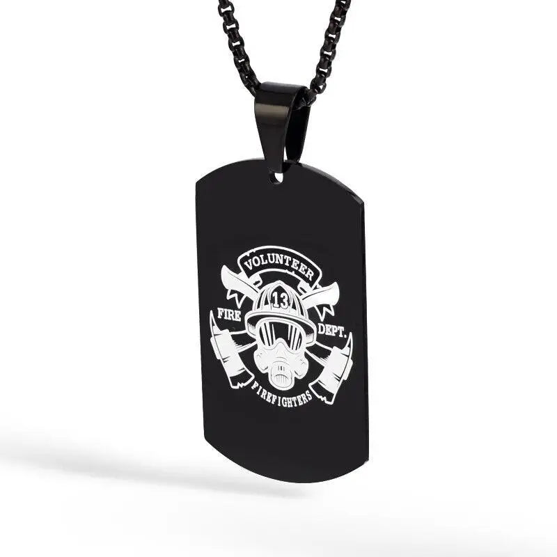 Pendentif plaque militaire