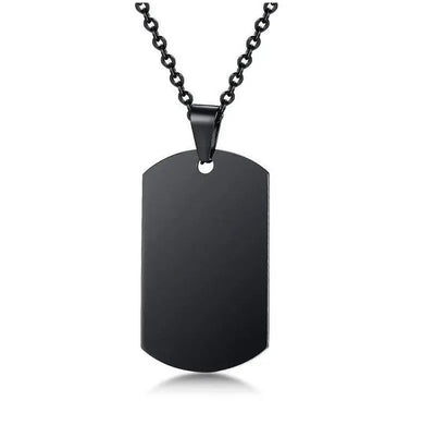 PLAQUE MILITAIRE ACCESSOIRE AVEC GRAVURE (ACIER INOXYDABLE)