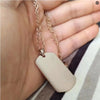 PLAQUE MILITAIRE ACCESSOIRE AVEC GRAVURE (ACIER INOXYDABLE)