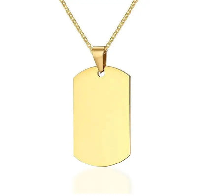 PLAQUE MILITAIRE ACCESSOIRE AVEC GRAVURE (ACIER INOXYDABLE)