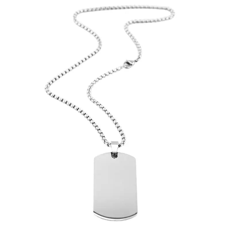 Plaque militaire argent