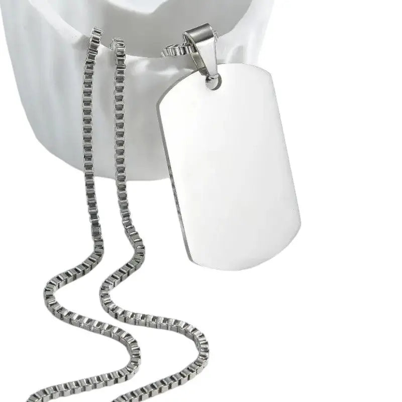 Plaque militaire argent