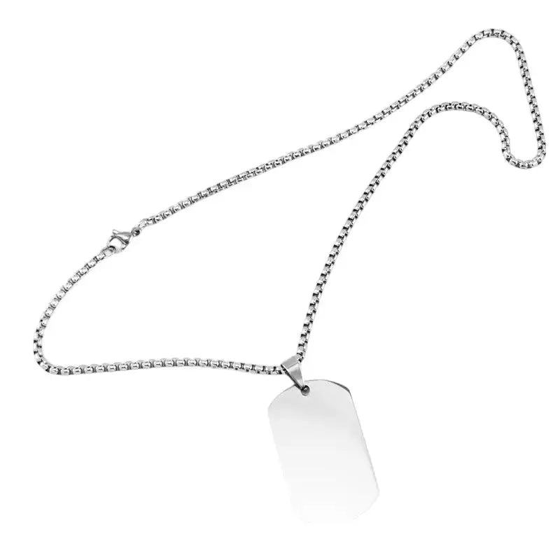 Plaque militaire argent