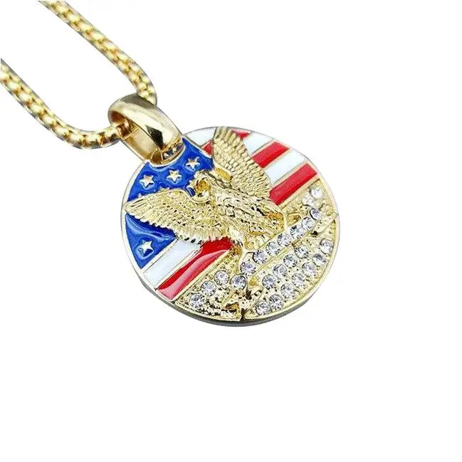 PLAQUE MILITAIRE - PUISSANCE AMÉRICAINE (OR)