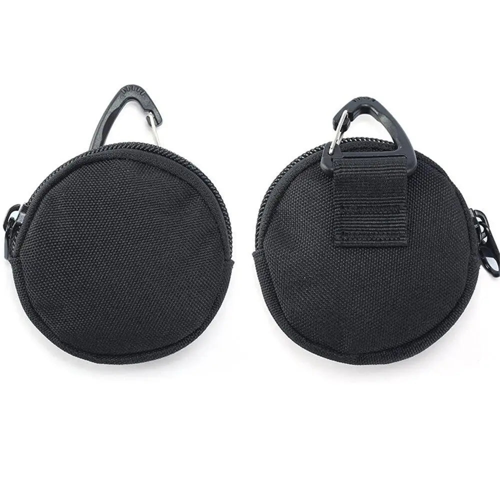 Pochette tactique ronde avec mousqueton