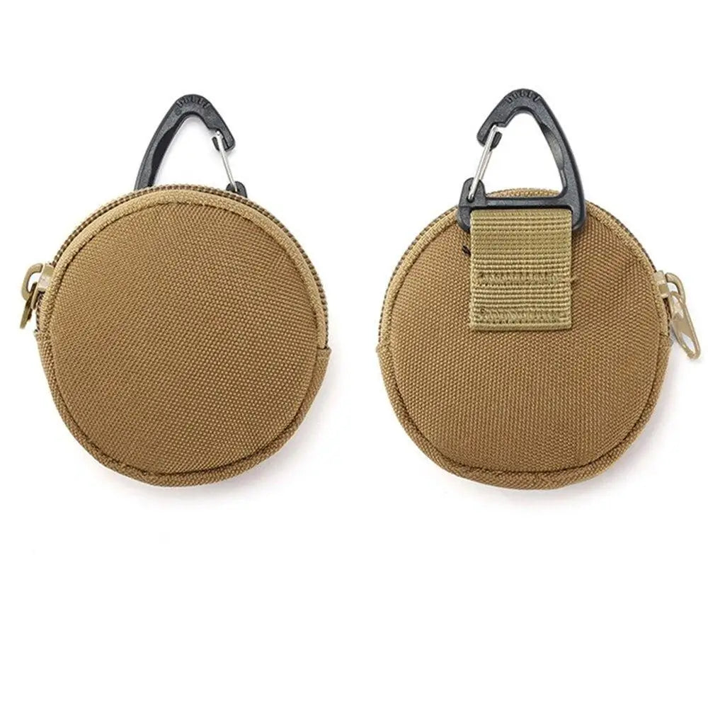 Pochette tactique ronde avec mousqueton