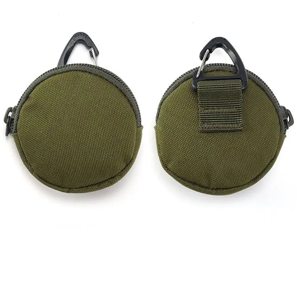 Pochette tactique ronde avec mousqueton