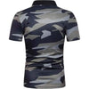 Polo bleu camouflage militaire