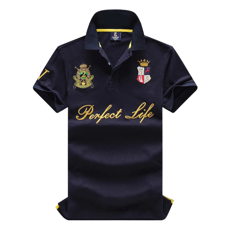 Polo bleu marine police