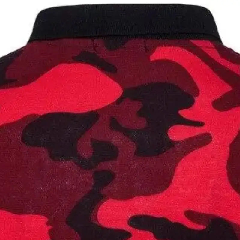 POLO MILITAIRE - CAMOUFLAGE ROUGE