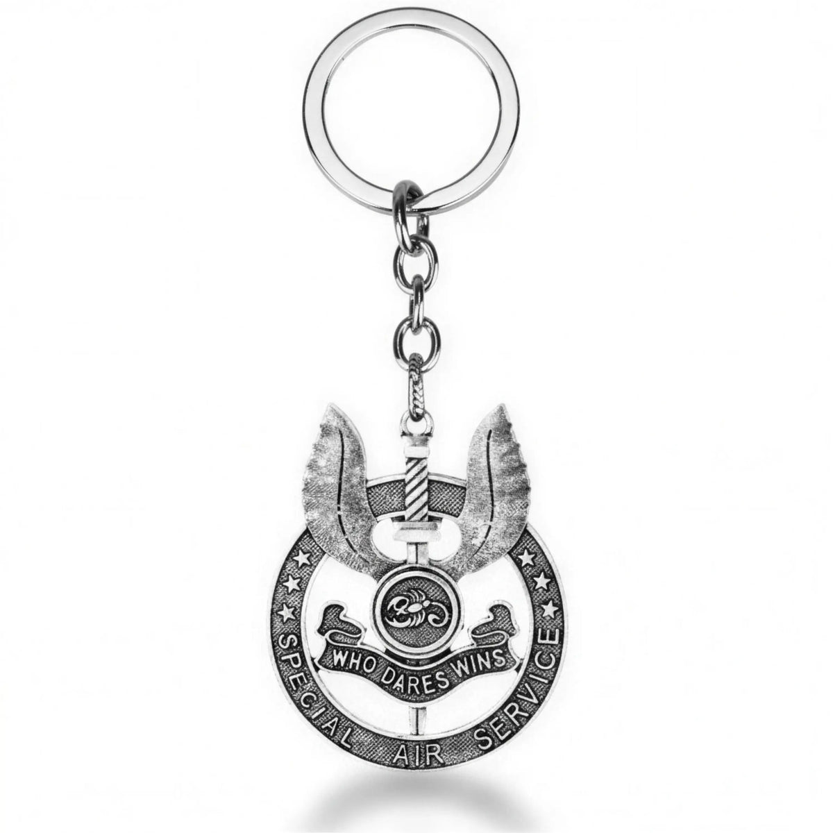 PORTE-CLES MILITAIRE - WHO DARES WINS