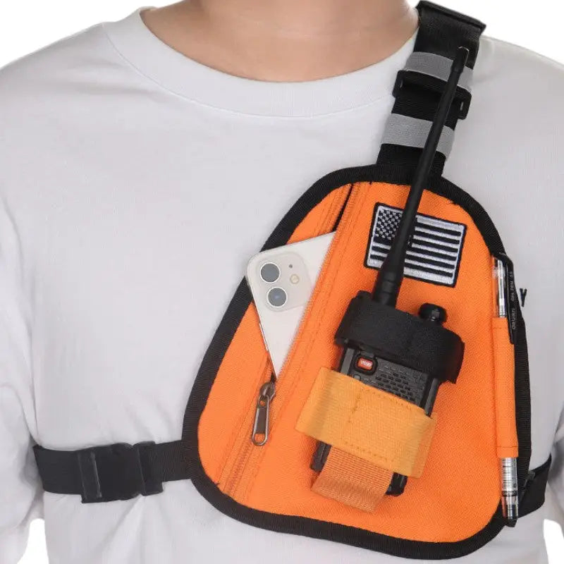 Porte-radio avec fermeture velcro