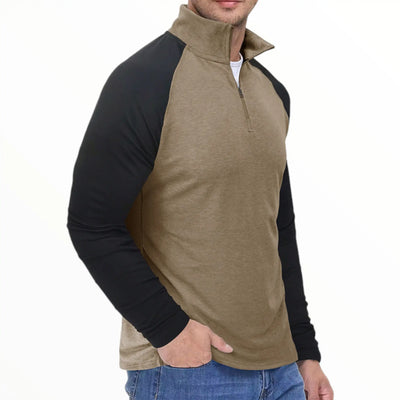 Pull militaire kaki homme