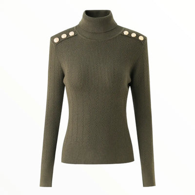 Pull motif militaire femme