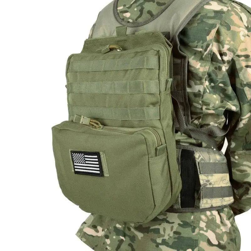Sac a dos de poitrine tactique militaire pour hommes, sac a bandouliere  reglable, sac de chasse, gilet tactique, pochette d'outils en plein air