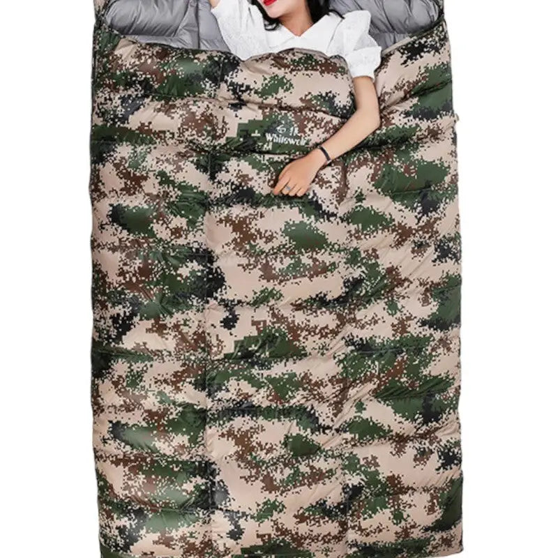 Sac de couchage double duvet