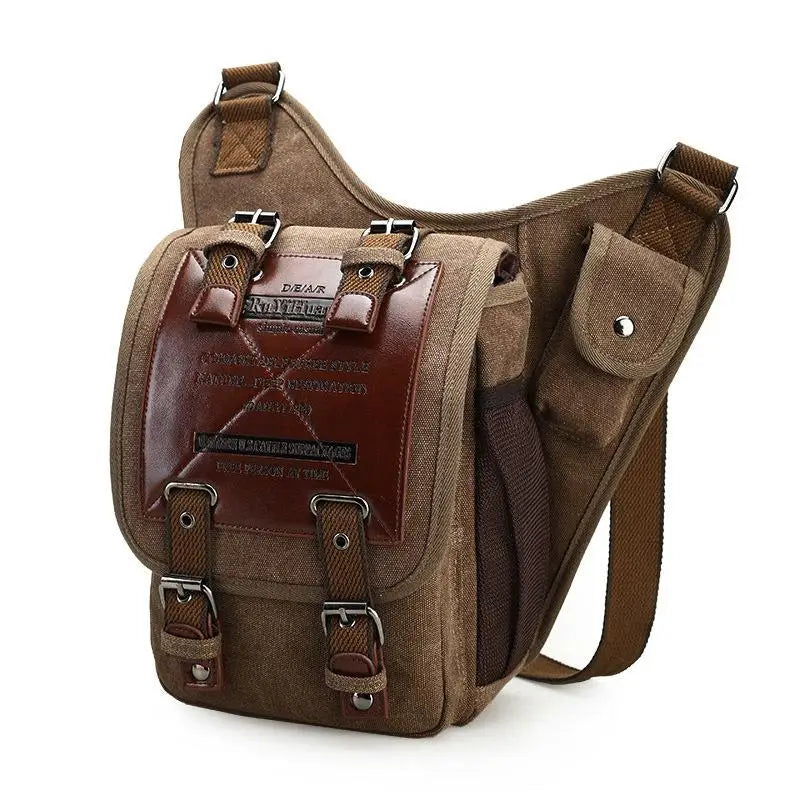 SAC A EPAULE VINTAGE DE TYPE MILITAIRE