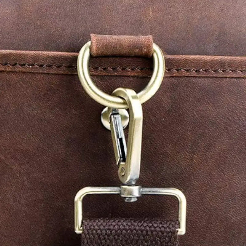 SAC MILITAIRE VINTAGE CUIR DE BUFFLE