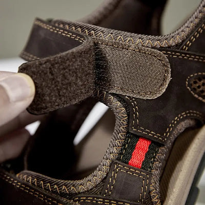 Sandale cuir randonnée homme