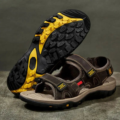 Sandale cuir randonnée homme