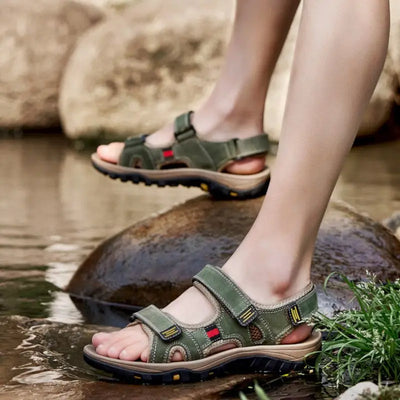 Sandale cuir randonnée homme