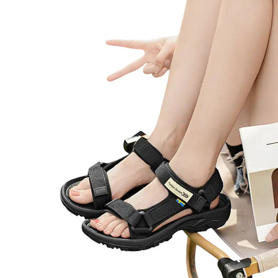 Sandales de randonnée femme à scractch