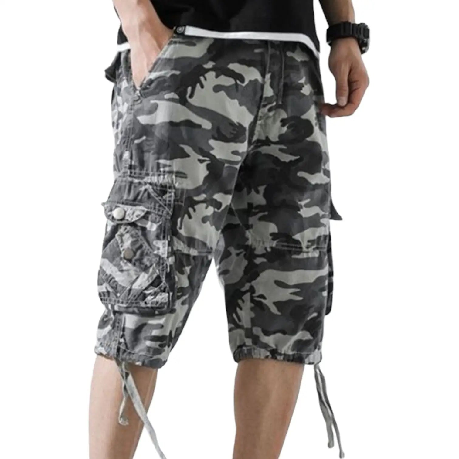 Short camouflage militaire